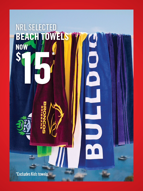 SHOP SELECTED NRL BEACH TOWELS