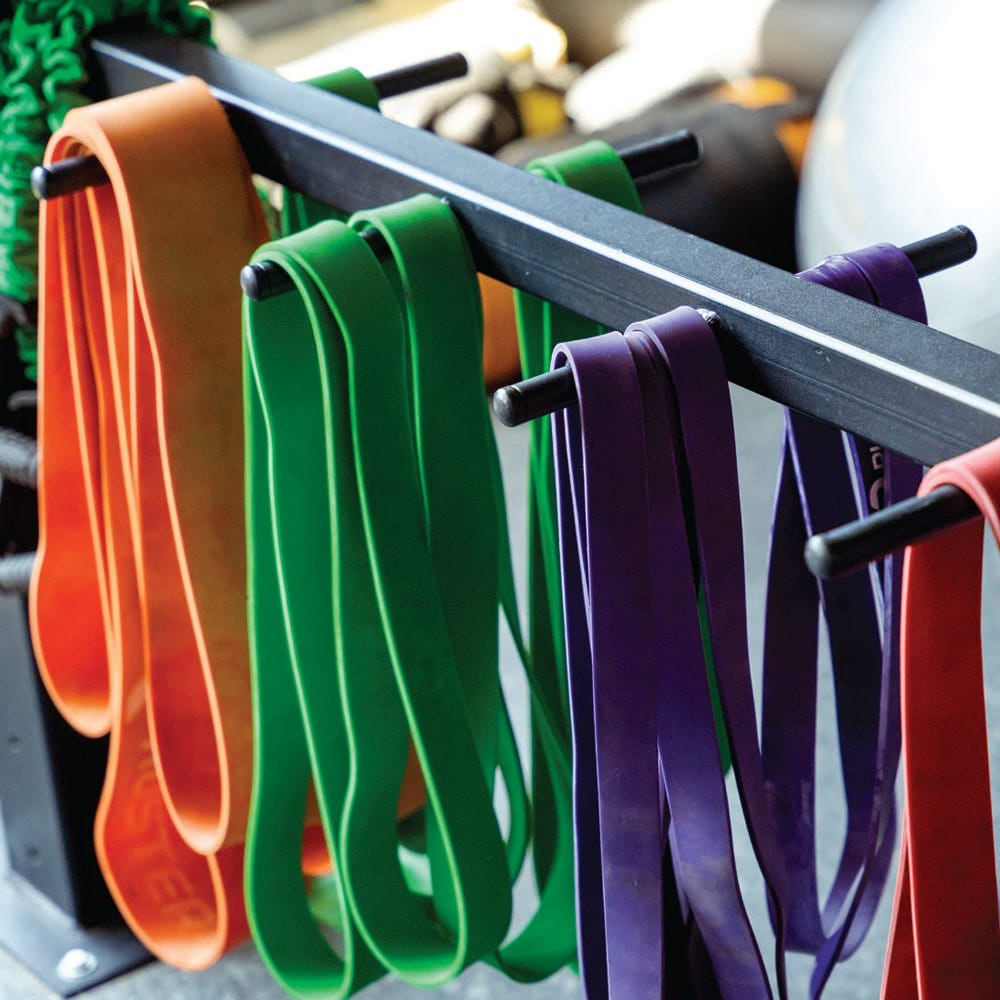 Resistance bands in various colors