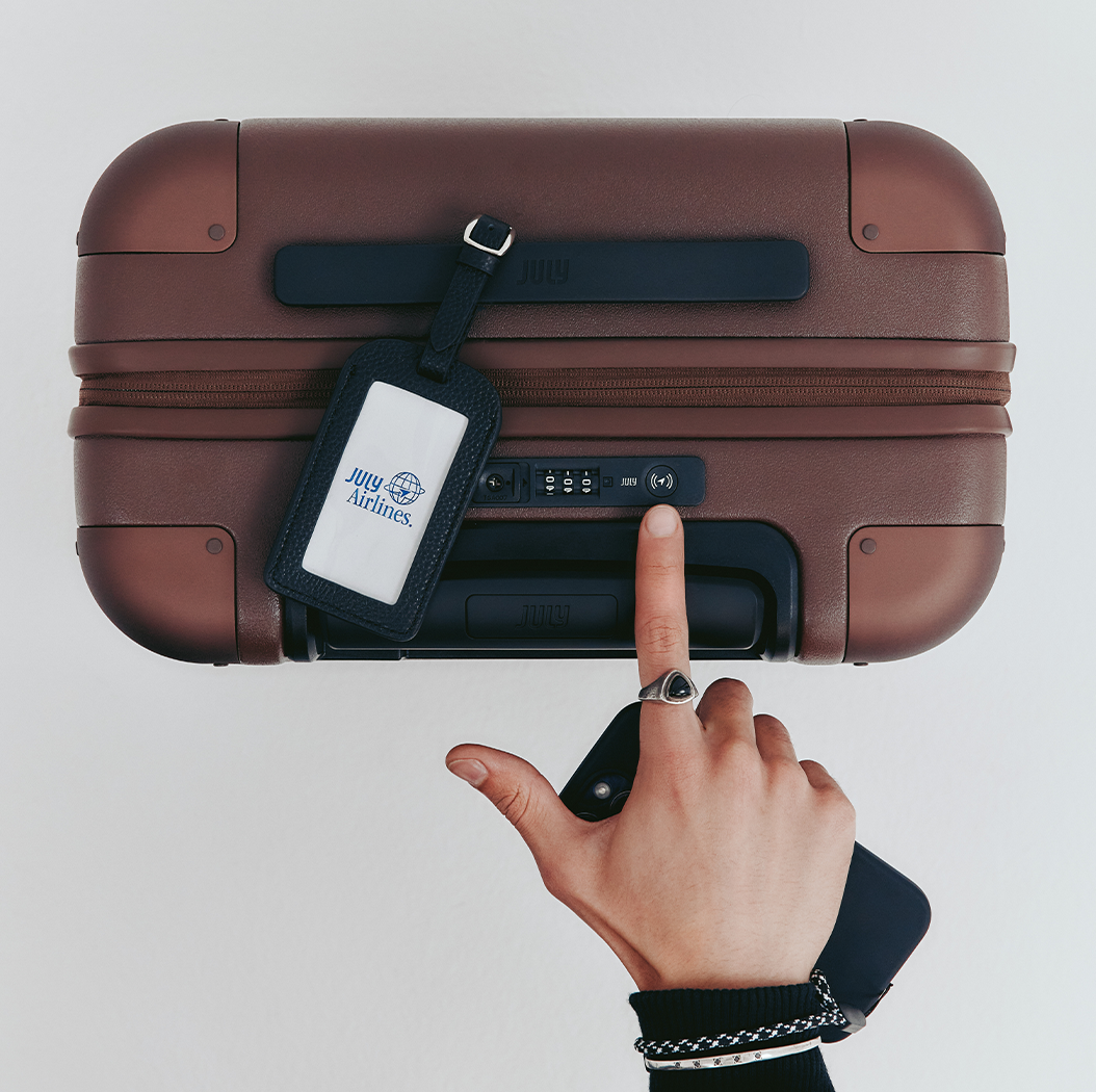 July’s CaseSafe Makes Lost Luggage a Thing of the Past—Shop the World’s First Trackable Suitcase Now