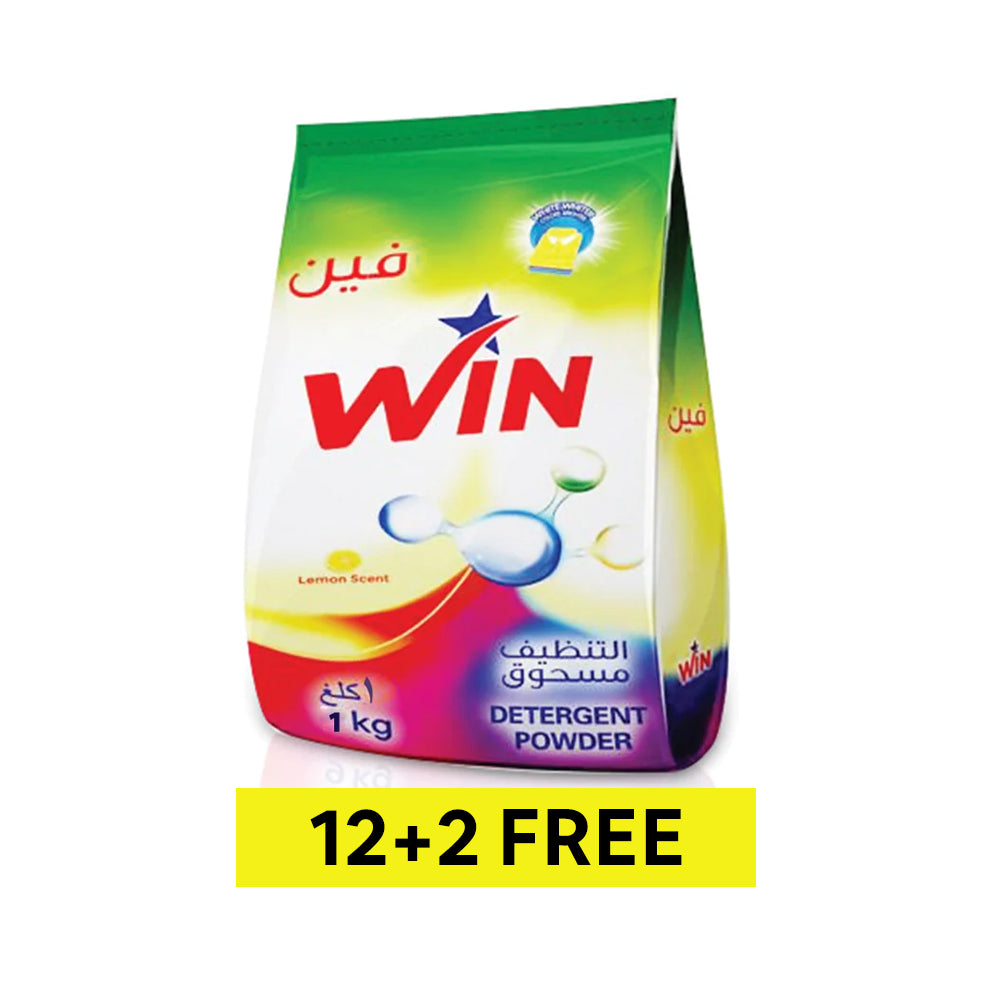 Image of Win Detergent Powder 1KG-Pack Of ( 12 + 2 )