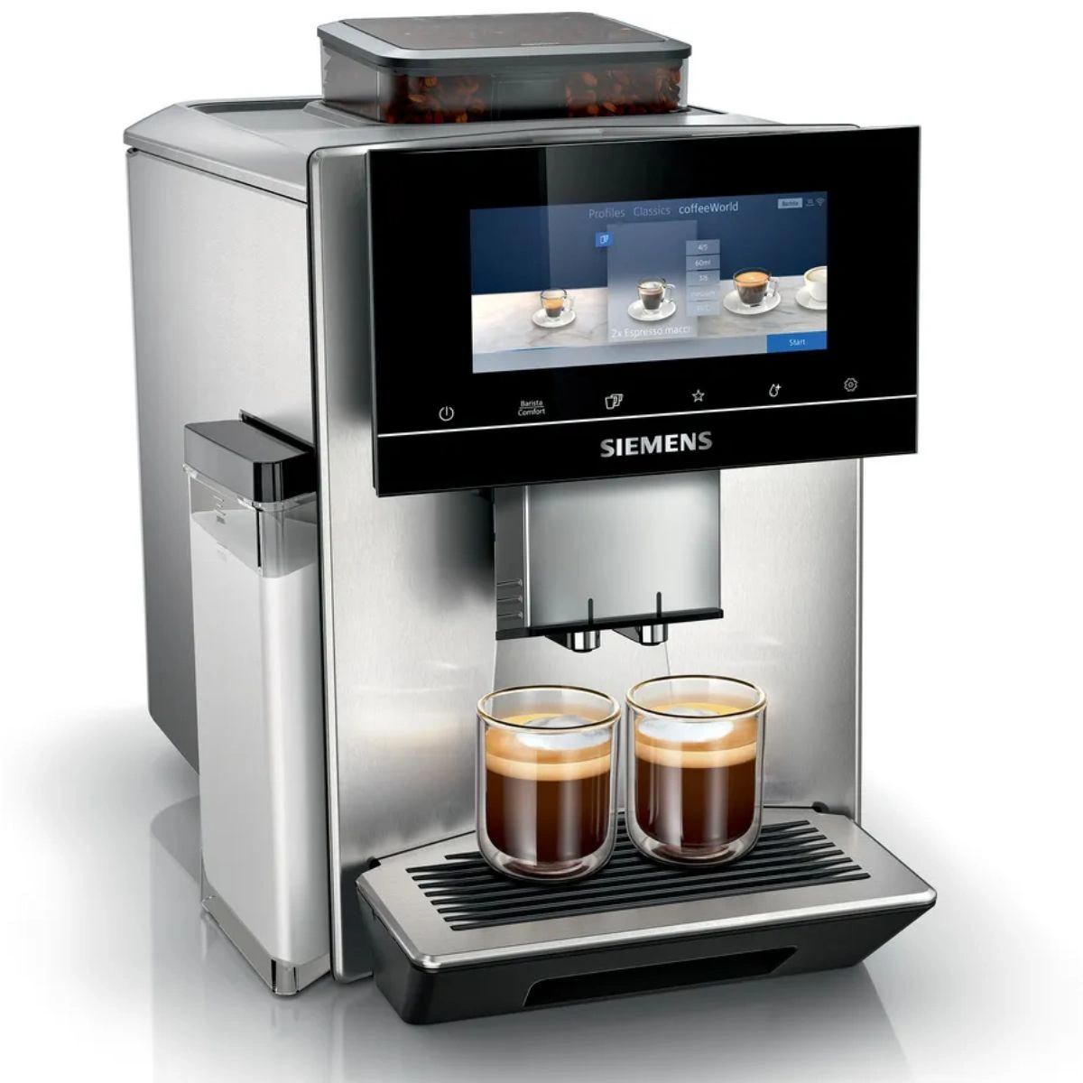 Image of Siemens home connect bean to cup coffee machine