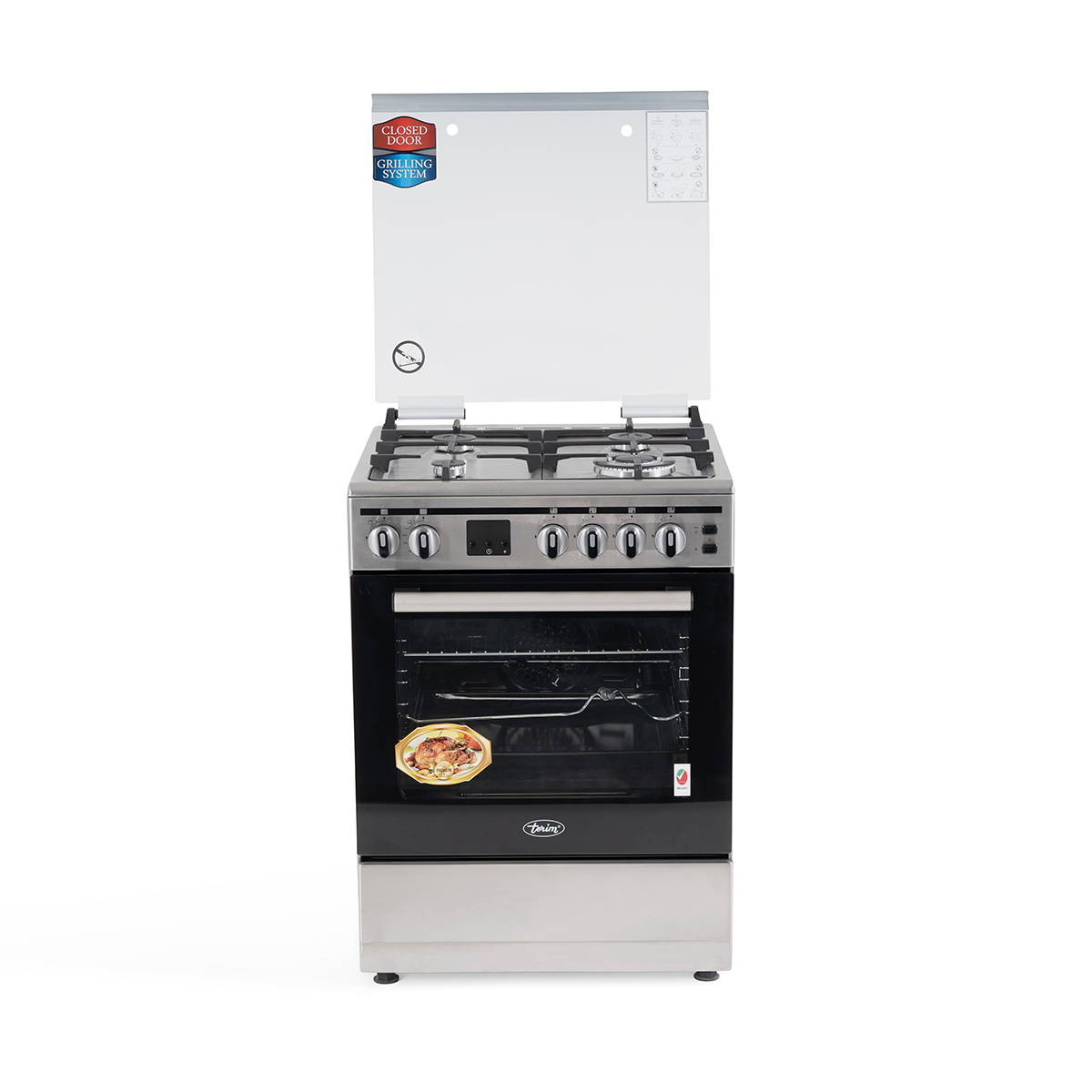 Image of Terim gas cooker, 60, Stainless Steel TERFC66ST