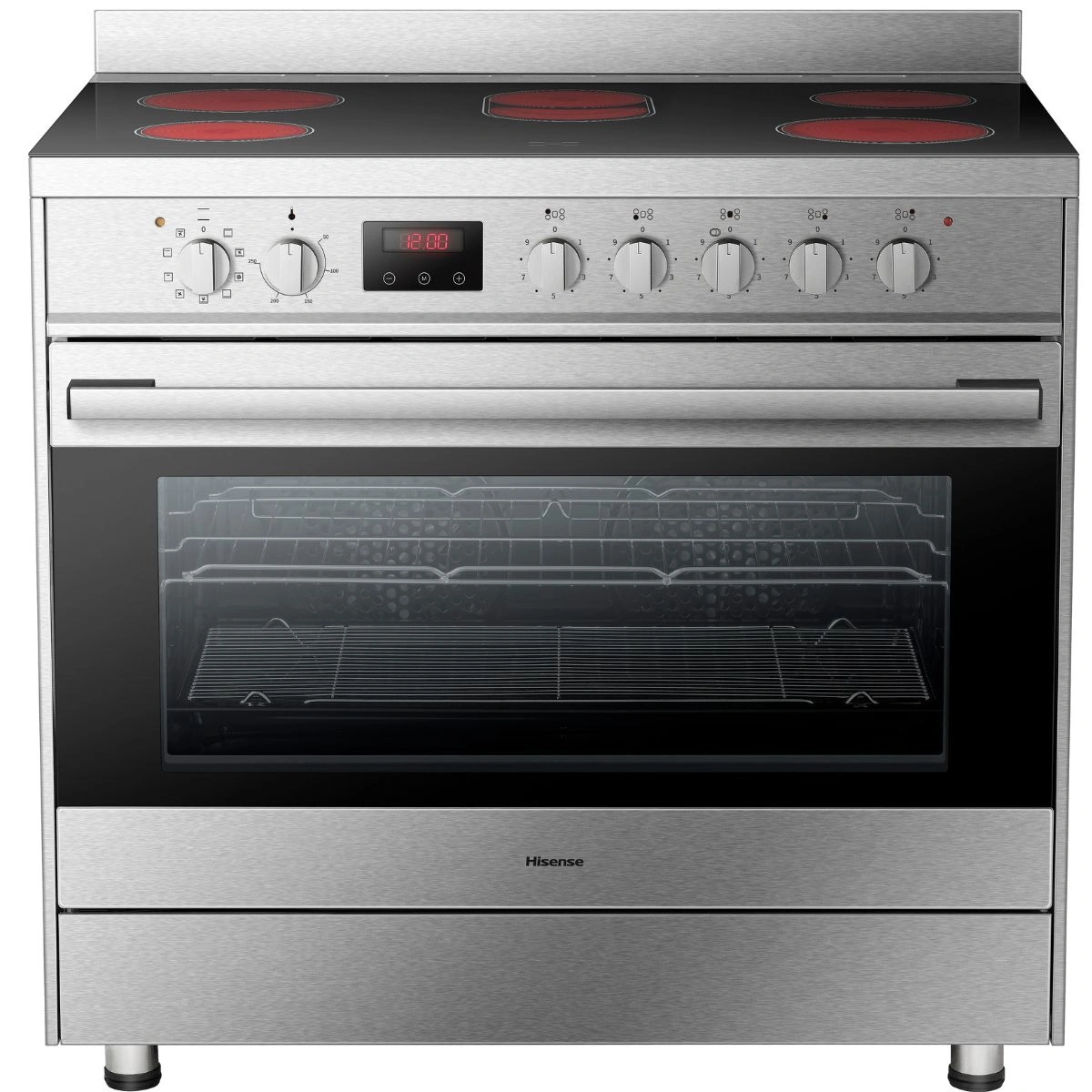 Image of Hisense 90 cm ceramic cooker, 5 zone, electric oven