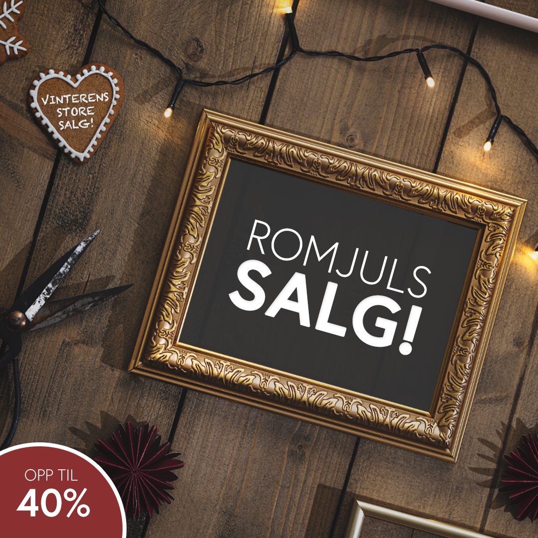 ROMJULSSALG - OPPTIL 40% PÅ ALT!