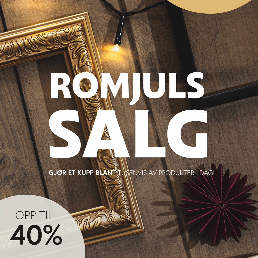 ROMJULSALG - OPPTIL 40% PÅ ALT!