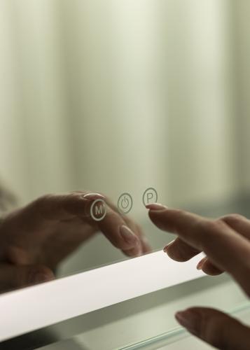 Image of KAILA Sminkespeil Base Horisontal LED Hvit 80x60 cm