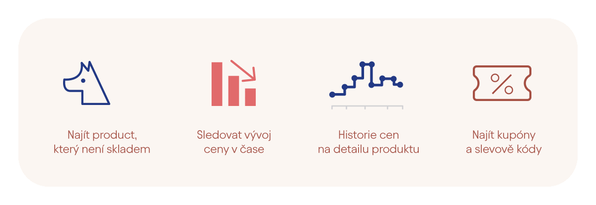 Nakupujte chytřeji s Bianem Porovnejte produkty ze stovek obchodů, objevte skutečné slevy a rozhodujte se rychleji s chytrými nástroji. Vytvořili jsme funkce, které vám ušetří čas a peníze pro snazší nakupování.