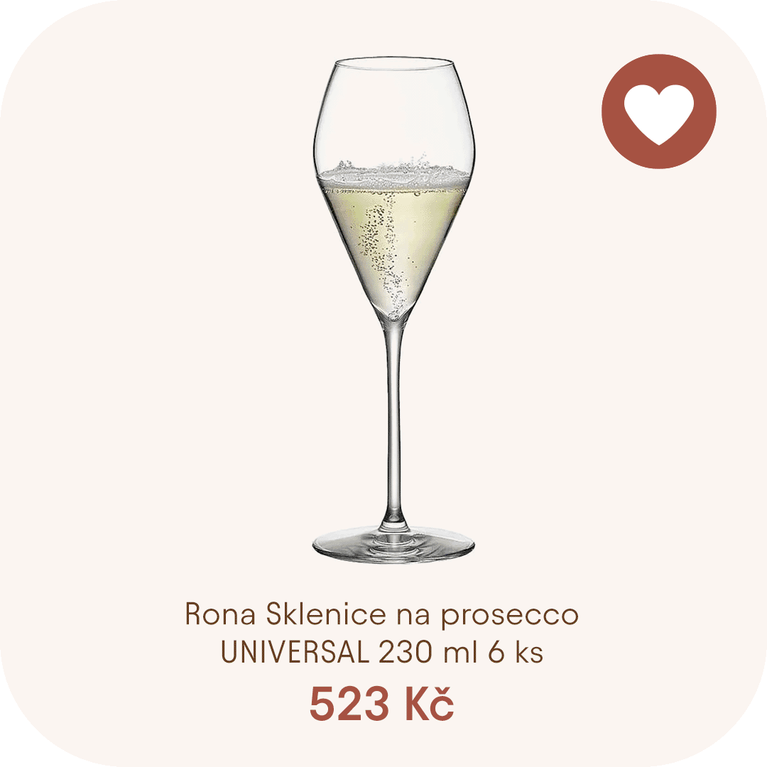 Rona Sklenice na prosecco UNIVERSAL 230 ml 6 ks