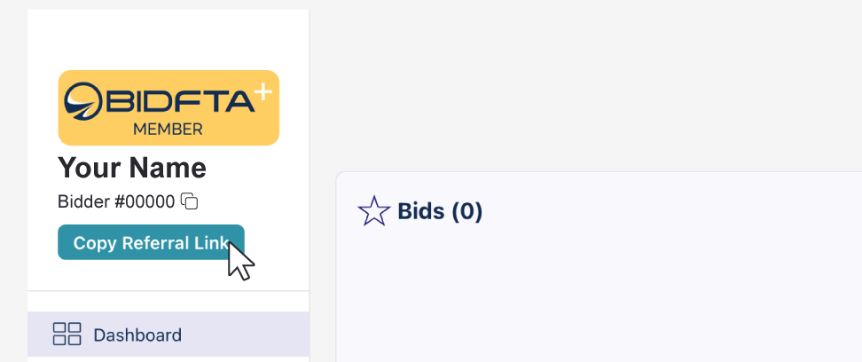 Copy Referral Link Example