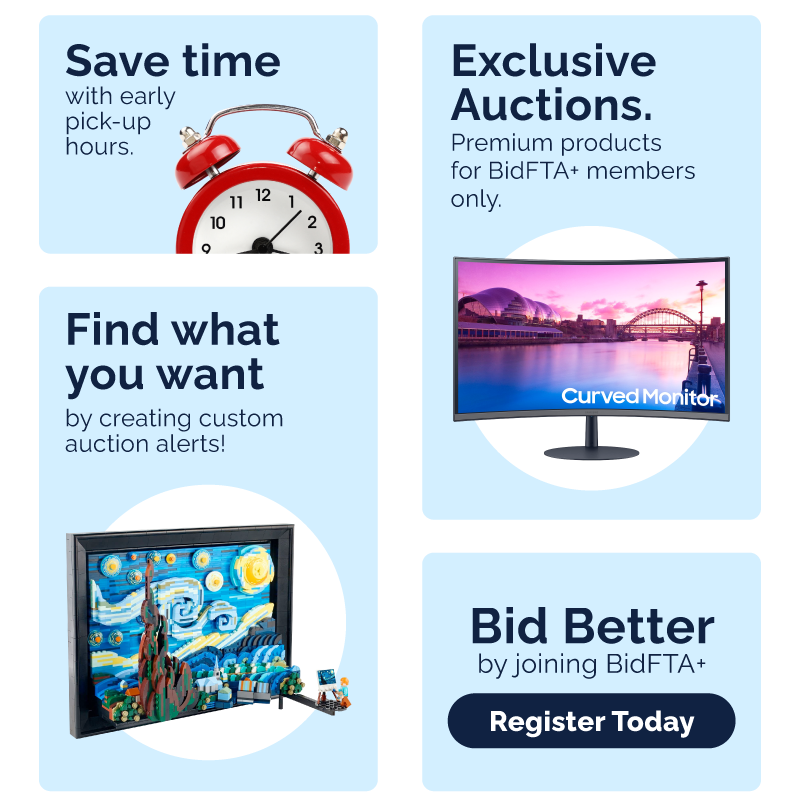 BidFTA+ Member Perks | Register Today