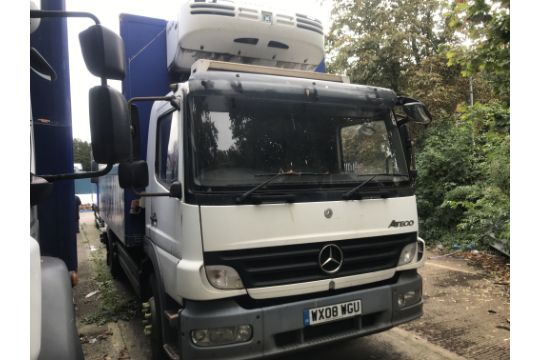 Mercedes Benz Atego refrigerated box truck (WX08 WGU)