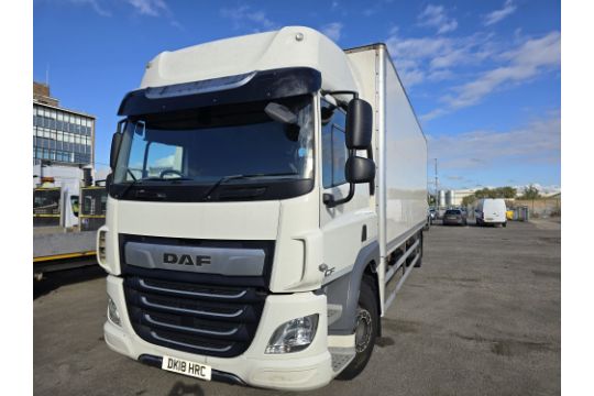 2018 - DAF FA CF260 18T Box with Tuckaway Tail-Lift…