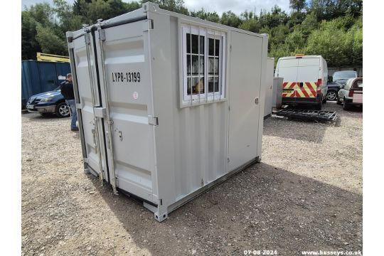 8FT2 X 6FT9 STORAGE/OFFICE CONTAINER UNUSED C.W SIDE…