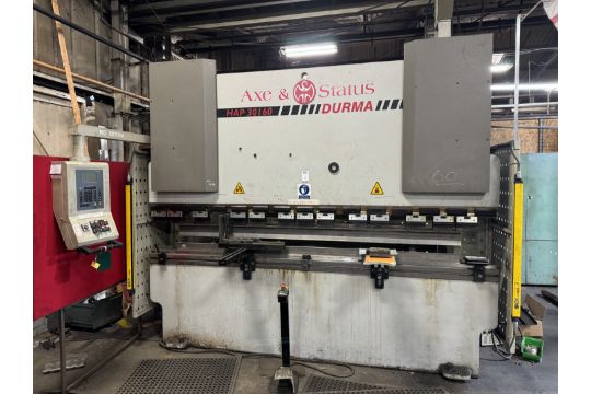 Durma HP 30160 Press Brake, 3050 x 160 Ton, 2005…