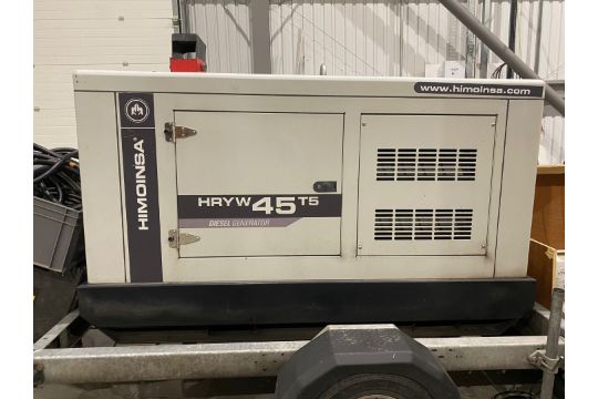 Himoinsa HRYW45T5 diesel generator, on trailer…