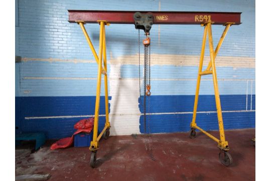 *NO RESERVE* 2 Tonne A Frame Portable Gantry Crane