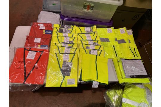 Large Lot of Hi Vis Vests - Circa 88 Items