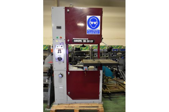 Europa V2812F vertical band saw - Serial: M11170759…