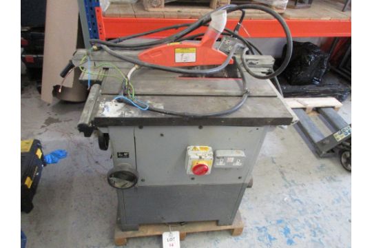 SIP 10' H/D table saw, item no: 01332, serial no: P0042850