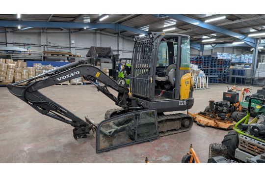 2013 Volvo EC27C Mini Digger (Hours Run 4,286) Serial…