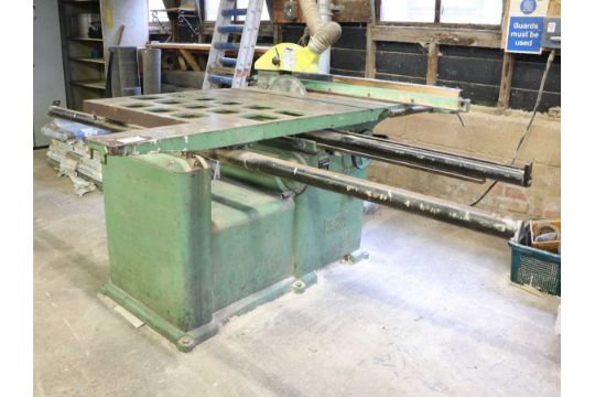 +VAT Wadkin Bursgreen sliding table panel saw with…