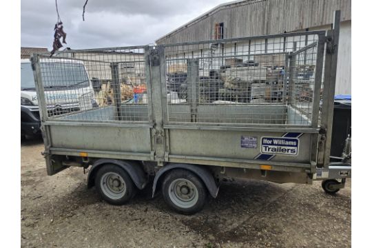 Ifor Williams 2,700kg twin-axle high-sided plant…