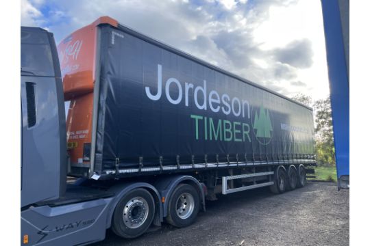 Lawrence David Tri-Axle Curtainside Trailer, registration…