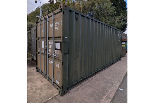 20ft ISO container - L 20 x W 8 x H 8.5ft