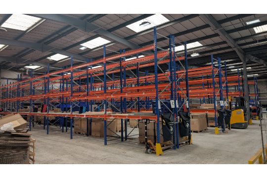 Large Quantity of PSS Blue & Orange Pallet Racking