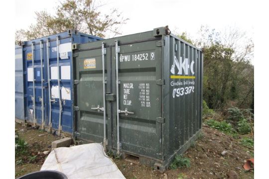 Export type storage container, 8ft, green