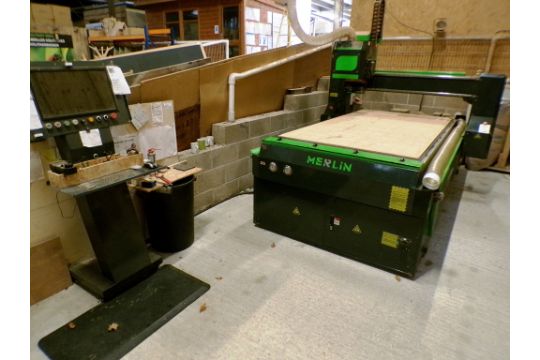 Merlin CC-1325 CNC bridge type router, serial…