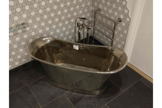 Babylon Bath in polished nickel 1700mm with Empire…
