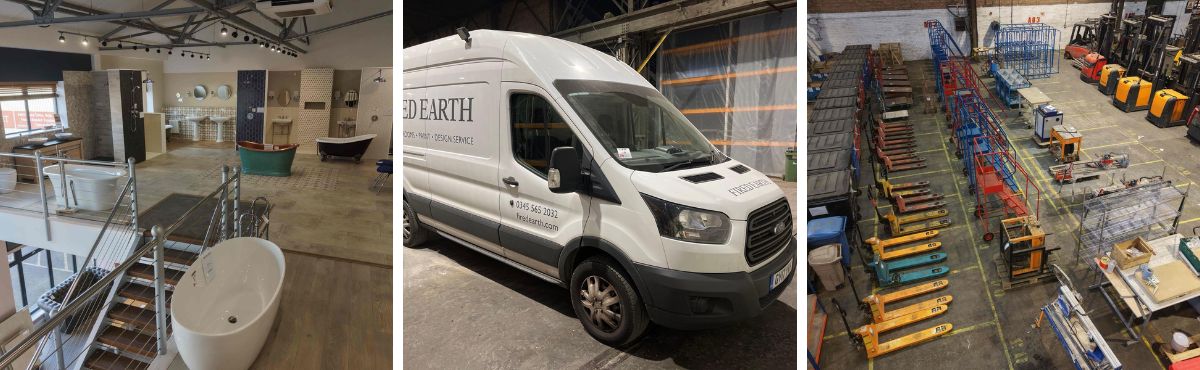 Contents Of A High-end Bathroom Suite And Tile Distribution Warehouse