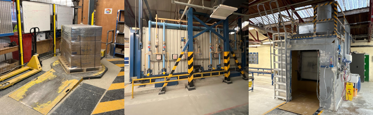 Contents of Historic Shaws of Darwen Production Site - Due to HQ Relocation - To Include Kilns, Pallet Wrapping Machines, Conveyors, Compressors