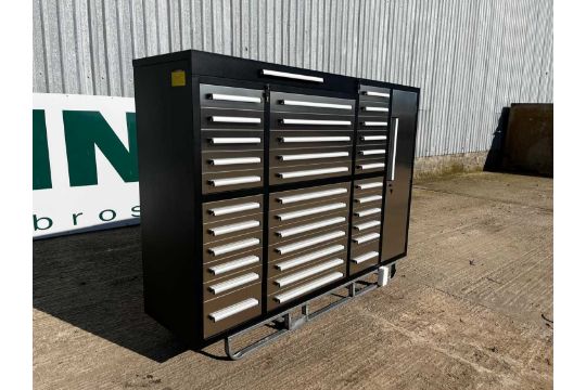 Unused Tool Cabinet, 35 Drawers, 1 Cabinet, 2130mm…