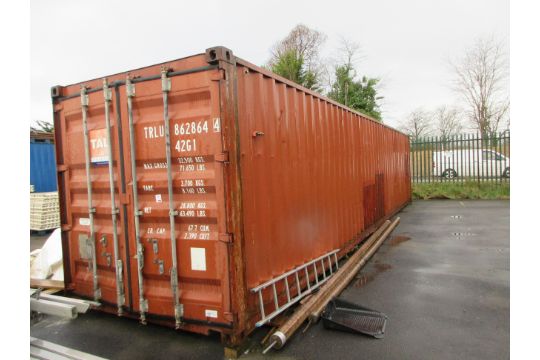Export type shipping container, 40ft - excluding…