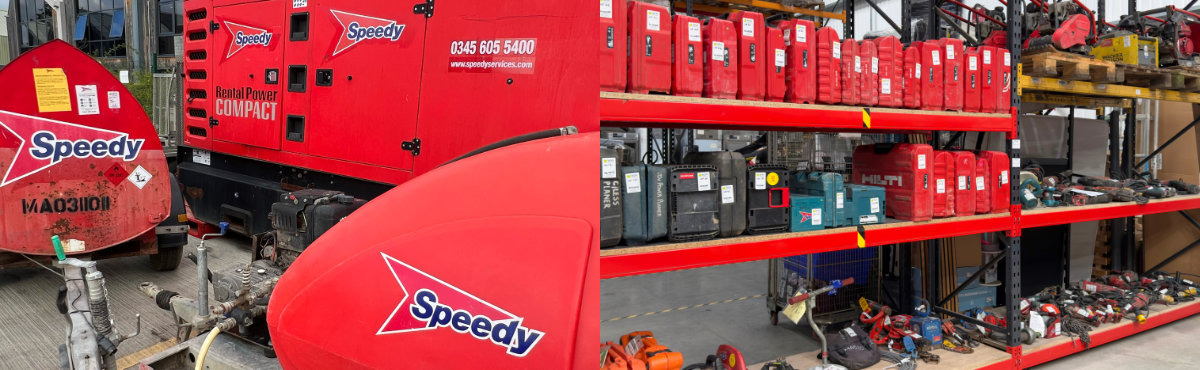 Direct From Speedy Hire, End of Hire Plant, Machinery, & Tools, Incl Skyjacks, Snorkels, Generators, Mixers, Compactors, Hilti Power Tools