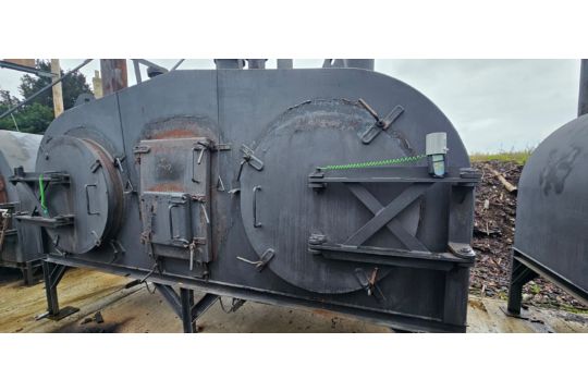 Pressvec 12 Tonne Charcoal Press Ves Retort, with…