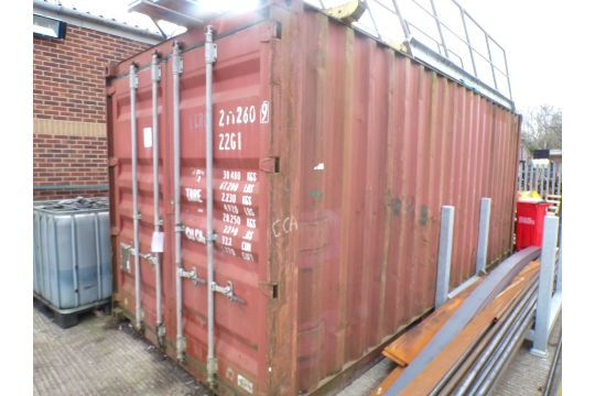 20ft export type shipping container (1999) (excludes…