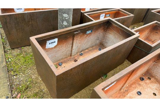 Corten Effect Trough L100xD45x H45,