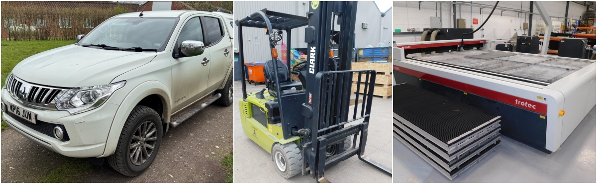 VEHICLES & ACCESS EQUIPMENT, LATE MODEL CNC, LASER CUTTING & JOINERY MACHINERY