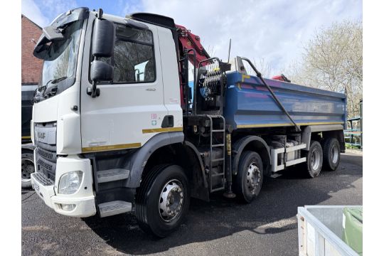 DAF CF 450 8x4 Tipper with Grab