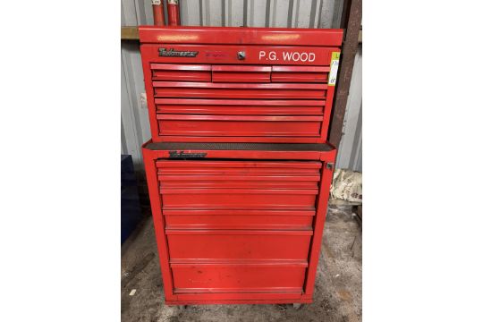 Taskmaster mobile Tool Box and Contents including sockets,…