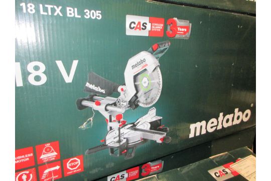Metabo KGS 18 LTX BL 305 cordless compound sliding…
