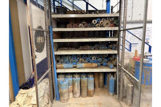 Contents of 4 shelves to include misc tools saw…