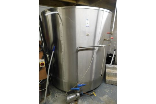 Stainless Steel Hot Liquor Tank, Approximately…