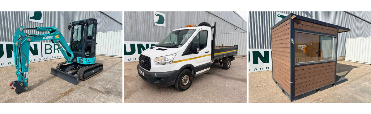 May 13th 2026 Timed Auction – Many Unreserved Lots Plant & Machinery, Cars & Vans, Containers, Gates & Excavator Attachments