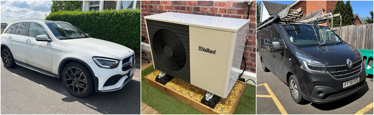 VEHICLES, HEAT PUMPS, PLUMBING STOCKS & EQUIPMENT
