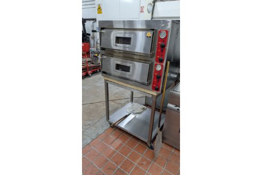 Hamoki Twin- Deck Italian Style Pizza Oven model…
