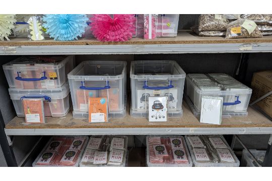 The contents of a bay of assorted Paperchase Greetings…